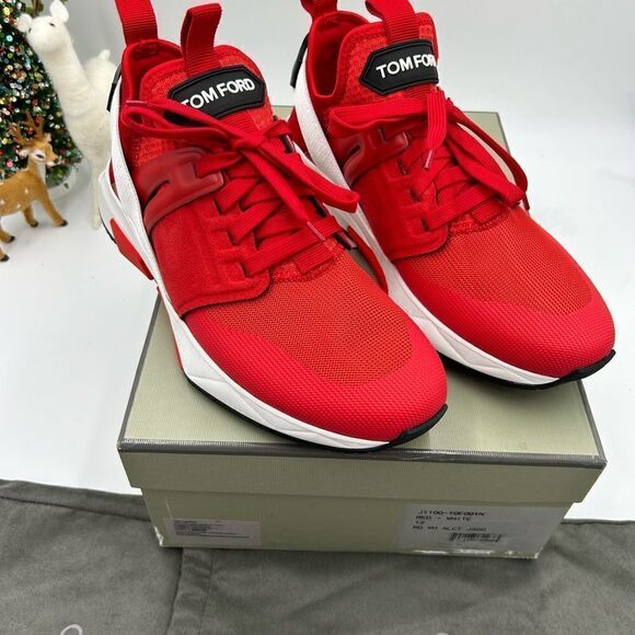 Men’s Tom Ford Jago lace  up sneakers size 12 made in Italy - Picture 1 of 11
